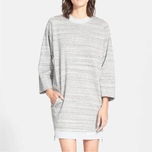 Vince Gray Striped Women's Dress